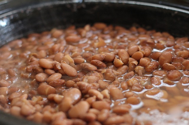 Fagioli borlotti cotti in padella